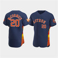Houston Astros #20 Chas McCormick Navy Fotopoulosg 60th Anniversary Flex Base Stitched Jersey