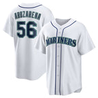 Seattle Mariners #56 Randy Arozarena White Fotopoulosg Home Replica Jersey