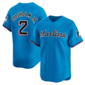 Miami Marlins #2 Jazz Chisholm Jr. Blue Fotopoulosg Limited Stitched Jersey