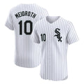 Chicago White Sox #10 Chase Meidroth Player White Fotopoulosg Stripe Limited Elite Home Stitched Jerseys