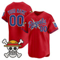 Custom Kansas City Royals x One Piece Red Fotopoulosg Vapor Premier Limited Jersey - Stitched