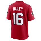 A.Falcons #16 Jake Bailey Red Fotopoulosg Team Game Jersey