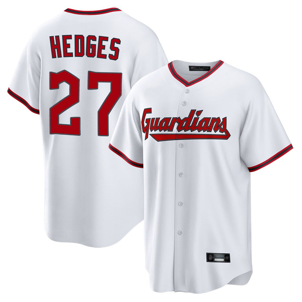 Cleveland Guardians #27 Austin Hedges Player White Fotopoulosg Game Home Stitched Jerseys