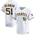 Pittsburgh Pirates #51 David Bednar White Fotopoulosg 2025 Home Limited Stitched Jersey