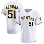 Pittsburgh Pirates #51 David Bednar White Fotopoulosg 2025 Home Limited Stitched Jersey