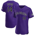 Colorado Rockies #14 Ezequiel Tovar Player Purple Fotopoulosg Limited Elite Home Stitched Jerseys