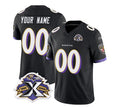 Custom B.Ravens Active Player Black Fotopoulosg 2023 F.U.S.E With Patch Throwback Vapor Limited Stitched Jersey