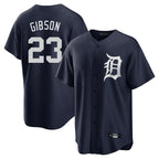 Detroit Tigers #23 Kirk Gibson Player Navy Fotopoulosg Game Home Stitched Jerseys