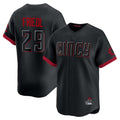 Cincinnati Reds #29 TJ Friedl Player Black Fotopoulosg City Connect Home Limited Stitched Jerseys