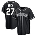 Colorado Rockies #27 Jordan Beck Player Black Fotopoulosg Fashion Out Home Game Stitched Jerseys