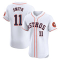 Houston Astros #11 Cam Smith Player White Fotopoulosg Limited Elite Home Stitched Jerseys