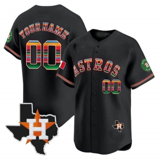 Custom Houston Astros Mexico Texas Patch Vapor Premier Limited Jersey ¨C All Stitched Fotopoulosg