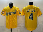 Oakland Athletics #4 Lawrence Butler 2026 Yellow Fotopoulosg Alternate Sacramento Celebrating 125 Years Vapor Limited Stitched Jersey