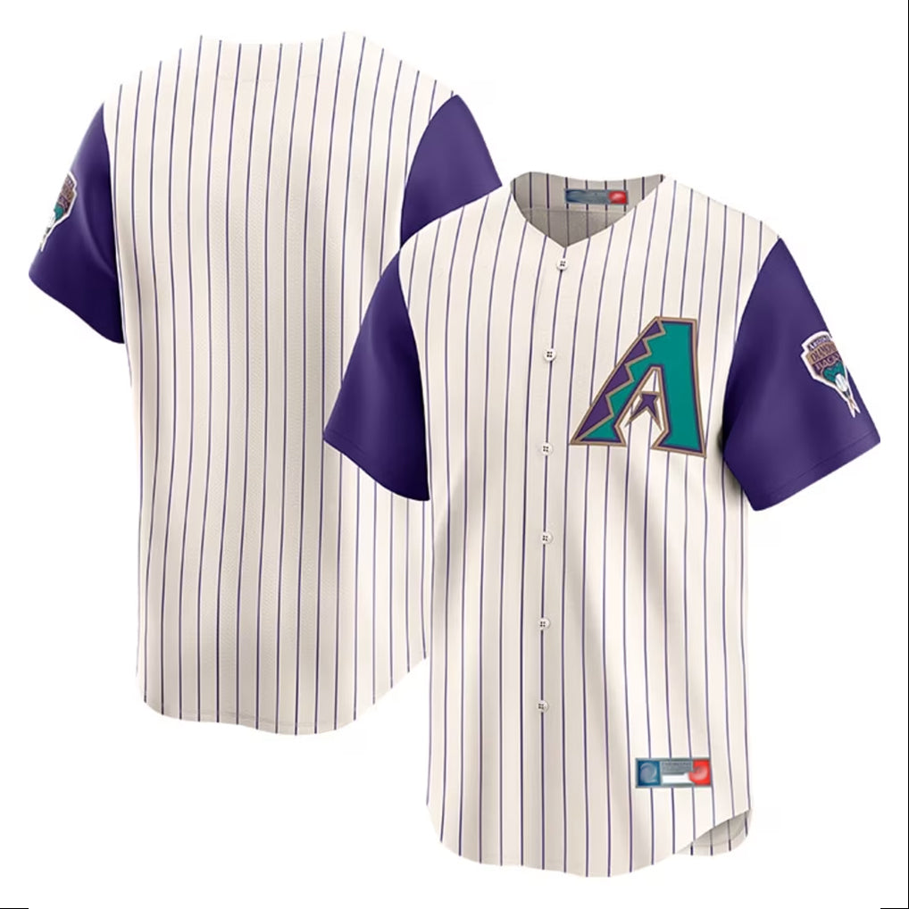 Arizona Diamondbacks Ivory Throwback Cooperstown Fotopoulosg Limited Home Blank Player Stitched Jerseys