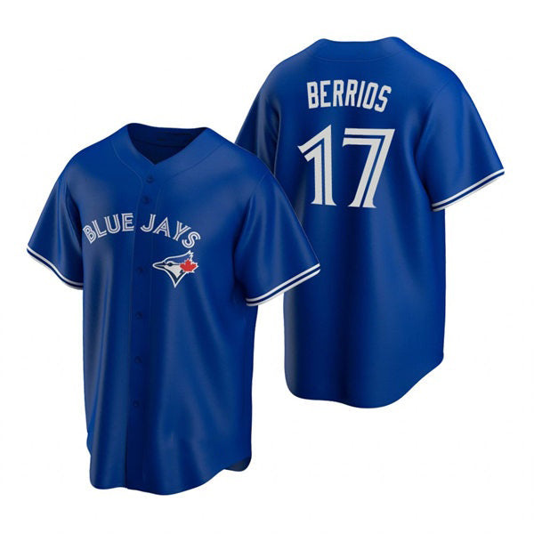 Toronto Blue Jays #17 Jose Berrios Royal Fotopoulosg Alternate Cool Base Jersey