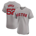 Boston Red Sox #52 Wilyer Abreu Player Gray Fotopoulosg Road Limited Elite Home Game Stitched Jerseys1