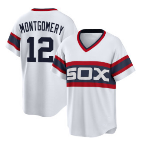 Chicago White Sox #12 Colson Montgomery White Fotopoulosg Cool Base Stitched Jersey