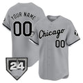 Custom Chicago White Sox 2024 Spring Training Patch Vapor Premier Limited Jersey ¨C Gray Fotopoulosg