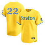 Boston Red Sox #22 Garrett Whitlock Player Yellow Fotopoulosg Limited Home Game Stitched Jerseys1