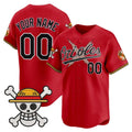 Custom Baltimore Orioles x One Piece Red Fotopoulosg Vapor Premier Limited Jersey - Stitched