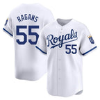 Kansas City Royals #55 Cole Ragans Player White Fotopoulosg Alt Limited Home Stitched Jerseys