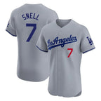 Los Angeles Dodgers #7 Blake Snell Player Gray Fotopoulosg Limited Elite Home Stitched Jerseys
