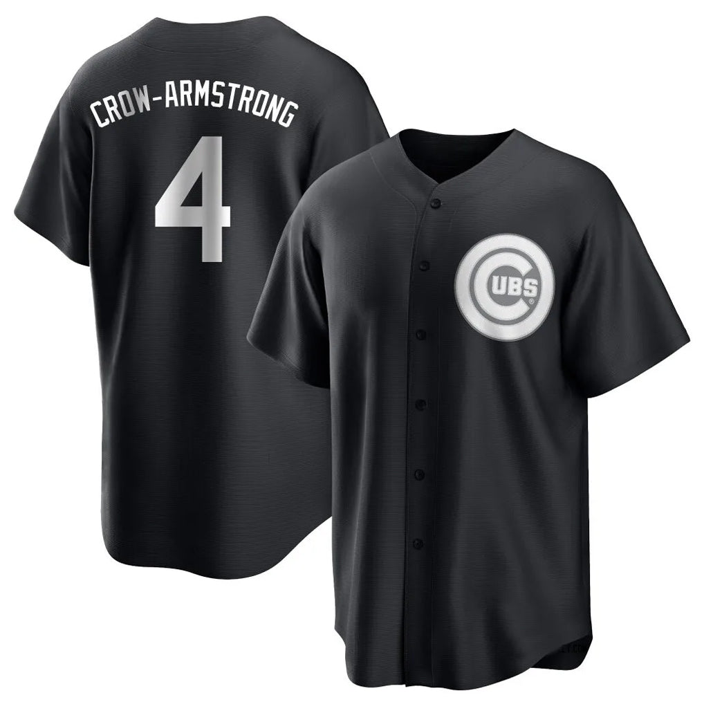 Chicago Cubs #4 Pete Crow-Armstrong Player Black Fotopoulosg Game Stitched Jerseys