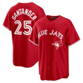 Toronto Blue Jays #25 Anthony Santander Red Fotopoulosg Canada Day Replica Jersey