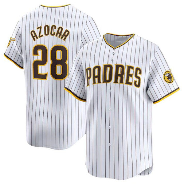 San Diego Padres #28 Jose Azocar White Fotopoulosg 2024 Home Limited Stitched Jersey