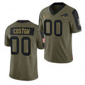Custom B.Bills Olive Fotopoulosg ACTIVE PLAYER 2021 Salute To Service Limited Stitched Jersey