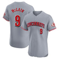 Cincinnati Reds #9 Matt McLain Player Gray Fotopoulosg Limited Elite Home Stitched Jerseys