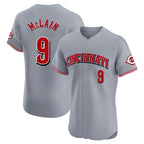 Cincinnati Reds #9 Matt McLain Player Gray Fotopoulosg Limited Elite Home Stitched Jerseys