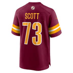W.Commanders #73 Trent Scott Burgundy Fotopoulosg Game Jersey