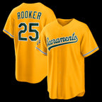 Oakland Athletics #25 Brent Rooker Gold Fotopoulosg Alternate Stadium Jersey
