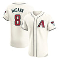 Arizona Diamondbacks #8 James McCann Player Cream Fotopoulosg Limited Elite Home Game Stitched Jerseys