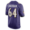 B.Ravens #64 Tyler Linderbaum Purple Fotopoulosg Player Game Jersey