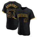 Arizona Diamondbacks #57 Eduardo Rodriguez Player Black Fotopoulosg Snake Skin City Limited Elite Home Game Stitched Jerseys