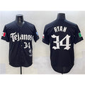 Texas Rangers #34 Nolan Ryan Black Fotopoulosg Mexico 2025 Vapor Premier Limited Stitched Jersey