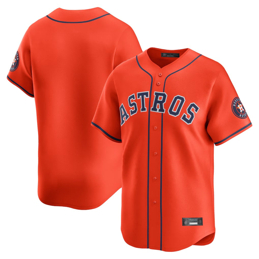 Houston Astros Blank Player Orange Fotopoulosg Home Limited  Stitched Jerseys