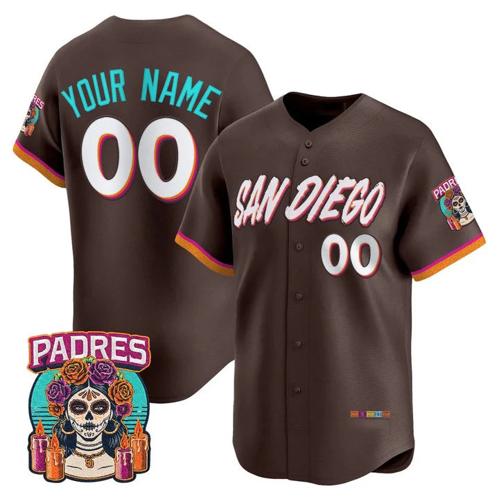 Custom San Diego Padres Brown Fotopoulosg 2026 City Connect Vapor Premier Limited Jersey - All Stitched