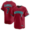 Arizona Diamondbacks #7 Corbin Carroll Player Red Fotopoulosg Limited Home Game Stitched Jerseys