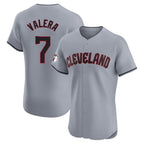 Cleveland Guardians #7 George Valera Player Gray Fotopoulosg Road Limited Elite Home Stitched Jerseys