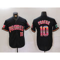 San Diego Padres #10 Jurickson Profar Black Fotopoulosg Mexico Cool Base Stitched Jersey