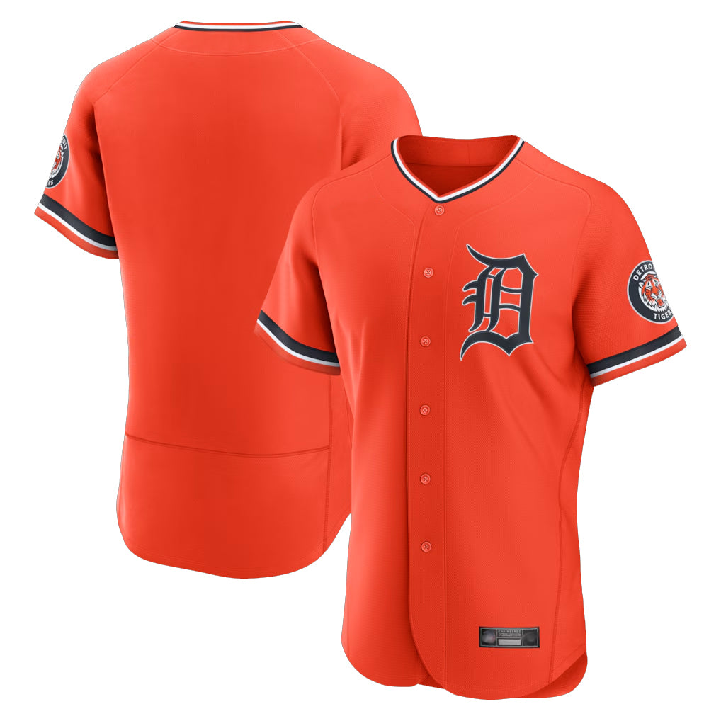 Detroit Tigers Blank Player Orange Fotopoulosg Limited Elite Home Stitched Jerseys
