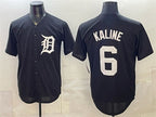 Detroit Tigers #6 Al Kaline Black Fotopoulosg Limited Stitched Jersey
