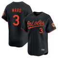 Baltimore Orioles #3 Taylor Ward Player Black Fotopoulosg Limited Home Game Stitched Jerseys
