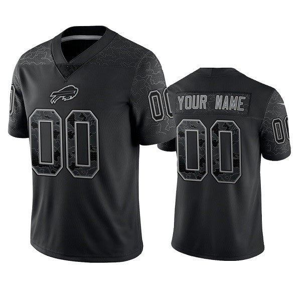 Custom B.Bills Active Player Black Fotopoulosg Reflective Limited Stitched Jersey