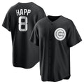 Chicago Cubs #8 Ian Happ Player Black Fotopoulosg Game Stitched Jerseys