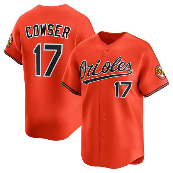 Baltimore Orioles #17 Colton Cowser Orange Fotopoulosg 2025 2nd Alternate Limited Stitched Jersey