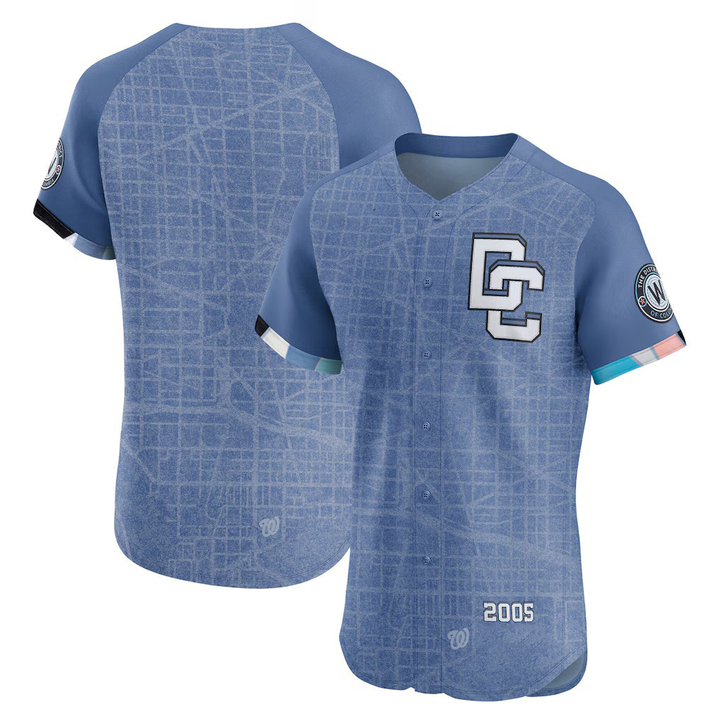 Washington Nationals Blue Fotopoulosg 2025 City Connect Elite Jersey